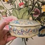 Vintage koektrommel pastel, Verzamelen, Blikken, Ophalen of Verzenden, Gebruikt, Koek(jes)