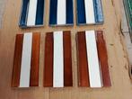 42 blauw wit en 47 bruin wit ANTIEKE RANDTEGELS 15,2x7,6cm, Antiek en Kunst, Ophalen