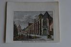 Leeuwarden handgekleurde kopergravure Wester kerk 1790 GW2, Antiek en Kunst, Kunst | Etsen en Gravures, Verzenden