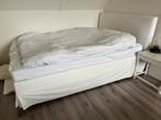 Bed 140 x 200, Ophalen, Gebruikt, Wit, Tweepersoons