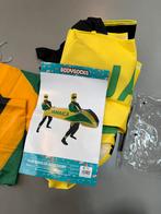 Jamaica Bob Slee Carnavalspak met vlaggen, Carnaval, Maat 42/44 (L), Ophalen of Verzenden, Zo goed als nieuw