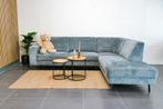 Moderne Hoekbank Turqouise blauw [Refurbished], Huis en Inrichting, Banken | Bankstellen, 250 tot 300 cm, -, -, Ophalen of Verzenden