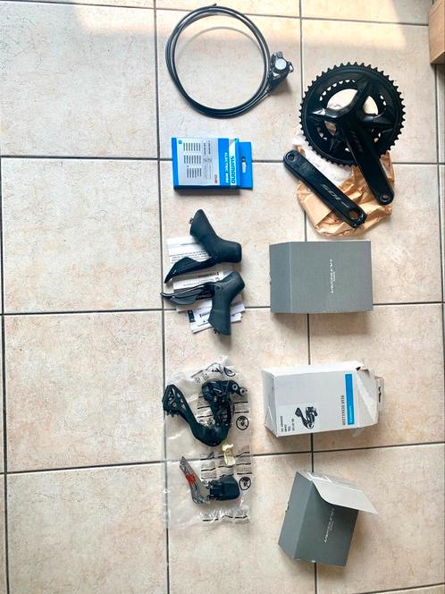Shimano 105 Di2 12 speed groepset (deels), Fietsen en Brommers, Fietsonderdelen, Zo goed als nieuw, Racefiets, Derailleur of Ketting