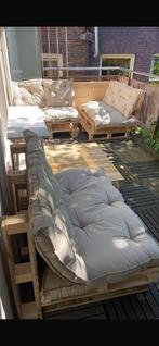 3 sets pallet kussens creme/beige, Huis en Inrichting, Ophalen of Verzenden, Gebruikt, Beige, Rechthoekig