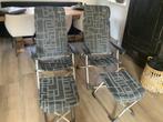 2 Crespo compact lichtgewicht Campingstoelen met 2voetenbank, Ophalen, Zo goed als nieuw, Campingstoel
