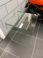 Glazen tafel hoog 45 cm breed 40 cm, Nieuw, Ophalen of Verzenden, Glas, Minder dan 50 cm
