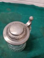 bierpul glas en tinnen deksel gelsepen bramen, Ophalen of Verzenden, 'T Olde Gre-j, Info@toldegrej.nl, Endepoelstraat 20f Didam