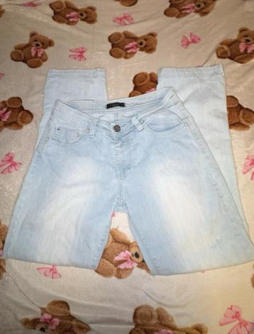 Lichtblauwe Straight Leg 1x1 broek – Maat 40 beschikbaar voor biedingen