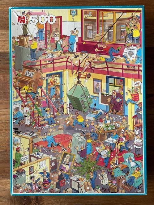 Jan van Haasteren puzzel verhuiskoorts 500 st:Jumbo compleet, Hobby en Vrije tijd, Denksport en Puzzels, Gebruikt, Legpuzzel, Minder dan 500 stukjes