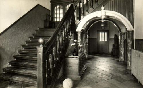 Volkshogeschool Overcinge, Havelte - Hal met trap - ongelope, Verzamelen, Ansichtkaarten | Nederland, Ongelopen, Overijssel, 1920 tot 1940