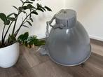 Industriële zilvergrijze hanglamp, Ophalen, Zo goed als nieuw, Metaal, Minder dan 50 cm