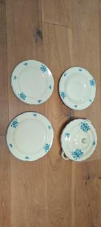 Ouderwetse servies set, borden serveerschaal, Ophalen of Verzenden