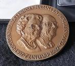 Bronzen penning Prinses Juliana en Prins Bernhard 1937-1987, Ophalen of Verzenden, Brons, Nederland