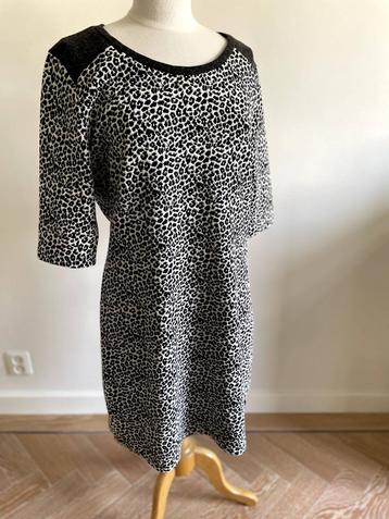 Maison Scotch: Mooie  jurk met dierenprint. Maat L beschikbaar voor biedingen