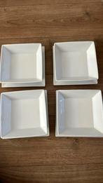 Set van 4 platte en diepe borden vierkant Cosy en trendy, Huis en Inrichting, Bord(en), Zo goed als nieuw, Ophalen, Porselein