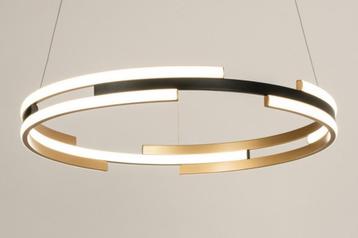 hanglamp 60cm led design ring goud messing afstandsbediening beschikbaar voor biedingen