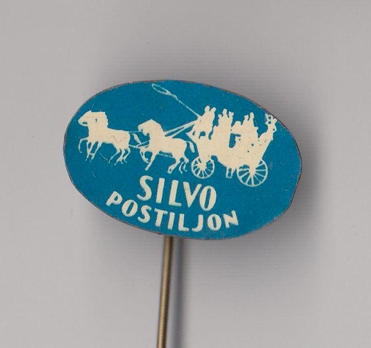 Silvo Specerijen Postiljon speldje, Verzamelen, Speldjes, Pins en Buttons, Gebruikt, Speldje of Pin, Overige onderwerpen, Ophalen of Verzenden