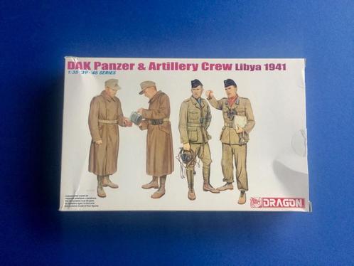 Dragon	6693	DAK Panzer & Artillery Crew Libya 1941	1/35, Hobby en Vrije tijd, Modelbouw | Figuren en Diorama's, Nieuw, 1:35 tot 1:50