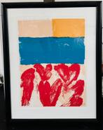 Tulips Yellow Blue, zeefdruk van Jan Cremer, Antiek en Kunst, Ophalen of Verzenden