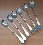 Sorbetlepels knik 6x, Ophalen of Verzenden, Zo goed als nieuw, Rvs of Chroom, Los bestek
