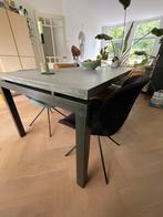 Eettafel - steen / betonlook (echt beton), Huis en Inrichting, Tafels | Eettafels, Ophalen, 200 cm of meer, Zo goed als nieuw