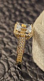 Prachtige 14k dames gouden ring met baguette steen, Sieraden, Tassen en Uiterlijk, Ringen, Nieuw, Ophalen of Verzenden, 17 tot 18