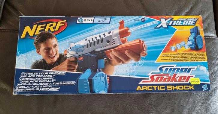 Nerf Super Soaker Arctic Shock - Waterpistool, Kinderen en Baby's, Speelgoed | Overig, Zo goed als nieuw, Jongen of Meisje, Ophalen of Verzenden
