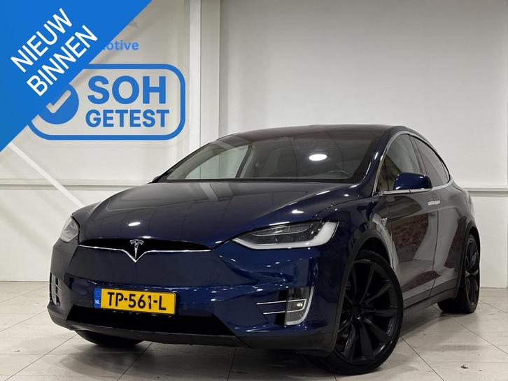 Tesla Model X 100D 6p. | Trekhaak | 86% SOH | Navigatie | Au, Auto's, Tesla, Bedrijf, Te koop, Model X, 4x4, ABS, Achteruitrijcamera