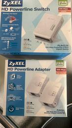Zyxel powerline 4225 switch en 2x 4201 adapters, Computers en Software, Netwerk switches, Ophalen of Verzenden, Zo goed als nieuw