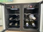 Wijnkoelkast met 2 zones - 12 flessen, 5 tot 15 flessen, Ophalen of Verzenden, Zo goed als nieuw, Metaal
