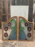 Jugendstil glas in lood, Antiek en Kunst, Ophalen of Verzenden