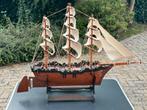 Houten Model zeilschip 3 master Nijmegen, 65h, 88br, 2kg, Ophalen, Zo goed als nieuw