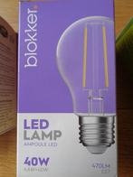 LED lamp BLOKKER 40W 470 LM grote fitting E27 2700K NIEUW!, Led-lamp, Nieuw, E27 (groot), Ophalen