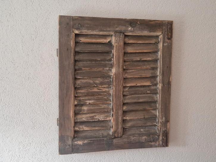 Twee oude Louvre luiken, Huis en Inrichting, Woonaccessoires | Kamerschermen, Gebruikt, Ophalen of Verzenden