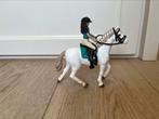 Schleich merrie met ruiter, Ophalen of Verzenden, Zo goed als nieuw