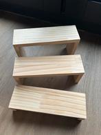 Etagaire van hout voor bijv. een sweet table bruiloft, Huis en Inrichting, Woonaccessoires | Etagères, Ophalen of Verzenden, Zo goed als nieuw