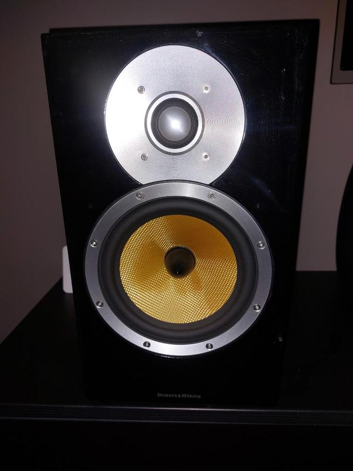 Bowers & Wilkins CM5 speakers, center speaker,, Subwoofer, Audio, Tv en Foto, Luidsprekers, Zo goed als nieuw, Front, Rear of Stereo speakers