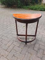 Halfrond tafeltje 60x30x68, Huis en Inrichting, Ophalen, Rechthoekig, Hout