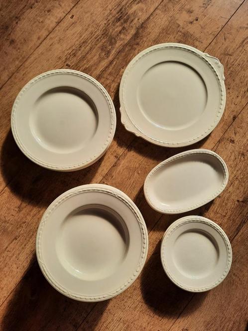 Creme Serviesset Recamier by Royal Creamware, Huis en Inrichting, Keuken | Servies, Gebruikt, Compleet servies, Overige stijlen