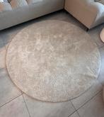 Vloerkleed rond beige 195 cm, Huis en Inrichting, Stoffering | Tapijten en Kleden, Ophalen, Beige, Rond, Zo goed als nieuw