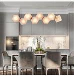 8 glazen cube lamp met goud Nieuw!!!, Huis en Inrichting, Ophalen, Nieuw, Minder dan 50 cm