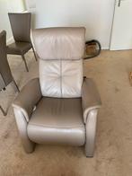 2 mooie relaxstoelen (handmatig), Huis en Inrichting, Fauteuils, Ophalen, Zo goed als nieuw, Leer, Minder dan 50 cm