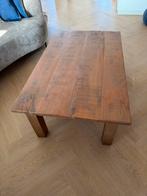 Robuuste Landelijke Salontafel - Handgemaakt, Huis en Inrichting, Ophalen, 100 tot 150 cm, 50 tot 75 cm, Eikenhout