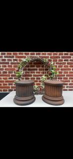 Zuilen 2 stuks, Minder dan 30 cm, Minder dan 60 cm, Rond, Ophalen of Verzenden