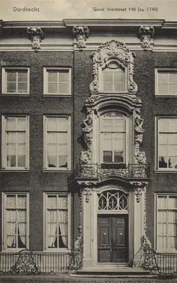 Dordrecht - Gevel Voorstraat 140 [ca. 1740] - ongelopen beschikbaar voor biedingen
