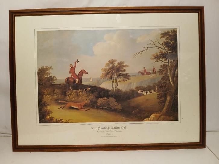 Fox Hunting schilderij 2006 (print), Antiek en Kunst, Kunst | Schilderijen | Klassiek, Ophalen of Verzenden