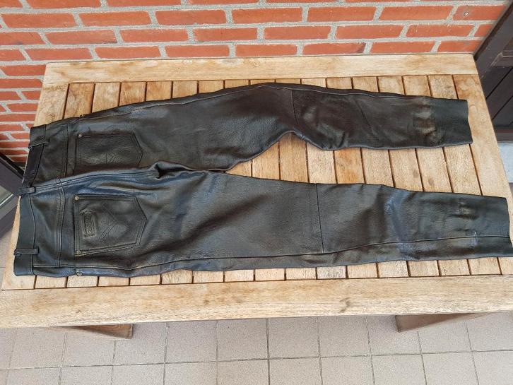 LEDEREN MOTORBROEK PANTHER, Motoren, Kleding | Motorkleding, Broek | leer, Dames, Tweedehands, Ophalen of Verzenden