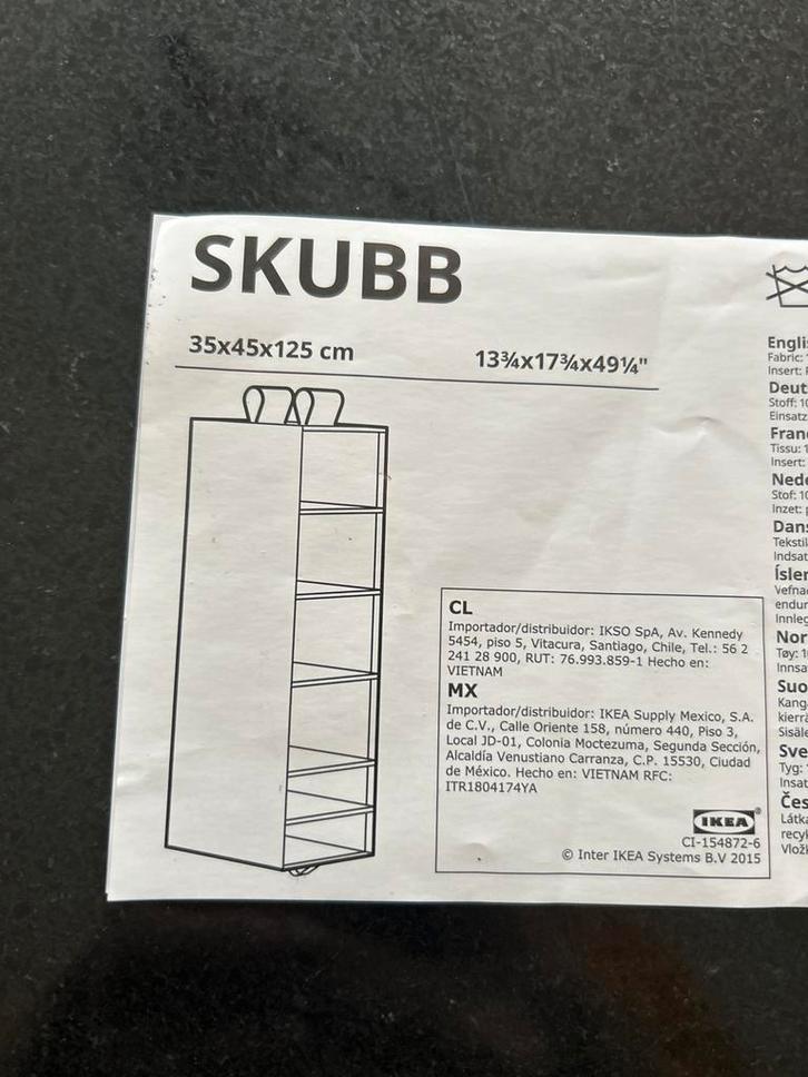 2x Skubb Hangende Opberger en 4 Mulig kledingroedes -  Nieuw, Huis en Inrichting, Kasten | Kledingkasten, Nieuw, 100 tot 150 cm