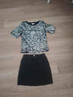 Glitter top + rokje maat XS - Kerst outfit, Kleding | Dames, Rokken, H&M, Zwart, Ophalen of Verzenden, Zo goed als nieuw