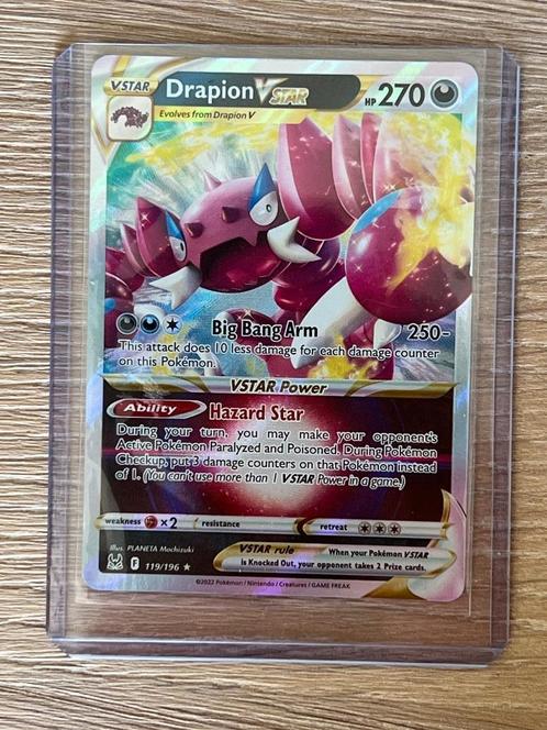 Drapion Vstar LOR 119, Hobby en Vrije tijd, Verzamelkaartspellen | Pokémon, Nieuw, Losse kaart, Ophalen of Verzenden